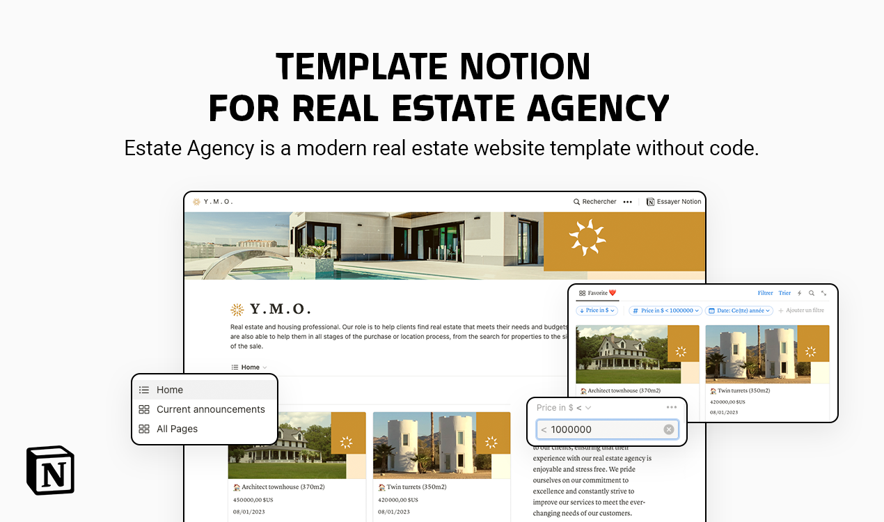 notion template for estate agency